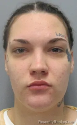 Mugshot of Ashley Brooke Doman booked in Berkeley County, West Virginia on April 1, 2026