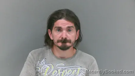 Mugshot of Casey Eugene Barker booked in Boone County, West Virginia on September 30, 2026