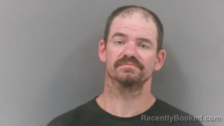 Mugshot of Mathew Ray Hunter booked in Boone County, West Virginia on July 14, 2026