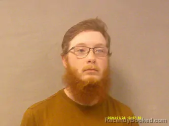 Mugshot of Devan Micheal Bronkhurst booked in Braxton County, West Virginia on May 14, 2026