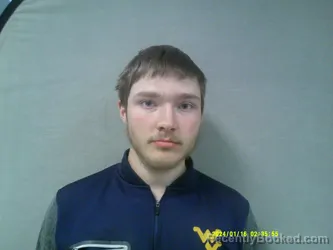 Mugshot of Logan Todd Legg booked in Braxton County, West Virginia on May 4, 2026