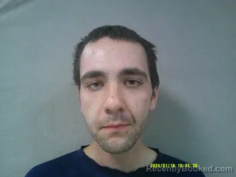 Mugshot of Maxwell Page Campbell booked in Braxton County, West Virginia on May 6, 2026