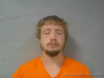 Mugshot of Jacob Lee Adkins booked in Clay County, West Virginia on August 24, 2026