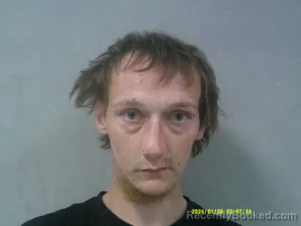 Mugshot of Jared Seth Blankenship booked in Clay County, West Virginia on April 23, 2026