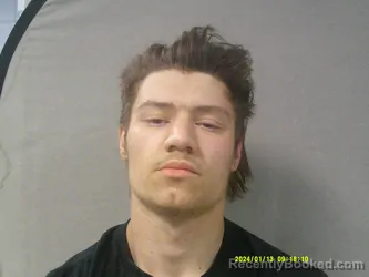 Mugshot of Nicholas Coy Wayne Pritt booked in Gilmer County, West Virginia on May 1, 2026