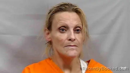 Mugshot of April Lynn Kirk booked in Greenbrier County, West Virginia on June 3, 2026