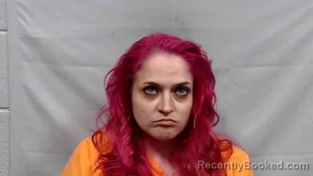 Mugshot of Sara Renee Burns booked in Greenbrier County, West Virginia on May 10, 2026