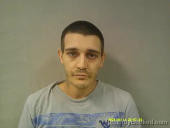 Mugshot of Cody Rain Hinkle booked in Lewis County, West Virginia on April 12, 2026