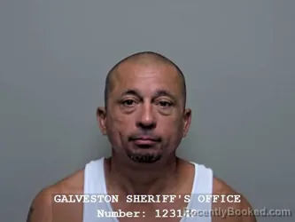 Mugshot of Richard Joseph Jones booked in Galveston County, Texas on September 15, 2026