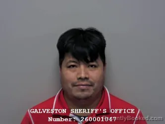 Mugshot of Ezequiel &Nbsp; Garcia Xiloj booked in Galveston County, Texas on September 15, 2026