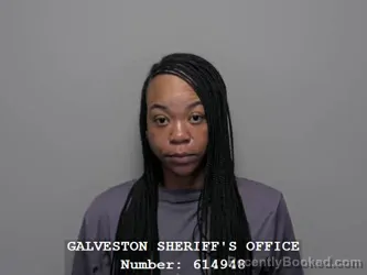Mugshot of Irene Deshenie Smith booked in Galveston County, Texas on September 16, 2026