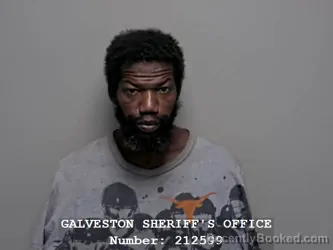 Mugshot of Rodrick Deshawn Senegal booked in Galveston County, Texas on September 16, 2026