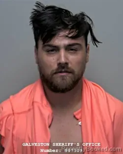 Mugshot of Kannon Blake Garza booked in Galveston County, Texas on September 17, 2026