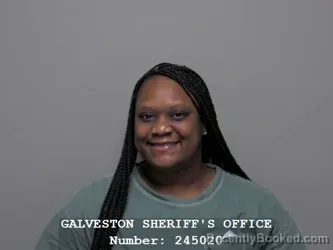 Mugshot of Lakeisha Lashon Walker booked in Galveston County, Texas on September 18, 2026