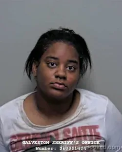 Mugshot of Mariah Princess Langham booked in Galveston County, Texas on October 1, 2026