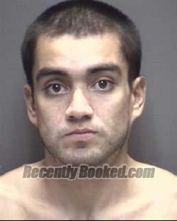 Booking photo from Galveston County, Texas