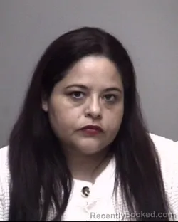 Mugshot of LUCY VEGA ALVARADO booked in Galveston County, Texas on April 17, 2026