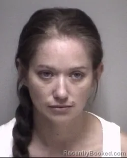 Mugshot of AMBER DAWN AYRES booked in Galveston County, Texas on May 7, 2026