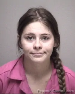 Mugshot of BRYANNA OLIVIA ODOM booked in Galveston County, Texas on April 25, 2026