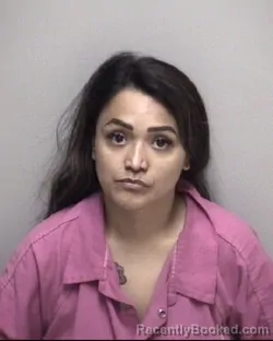 Mugshot of JADIRA ANGELICA AMAYA booked in Galveston County, Texas on April 25, 2026