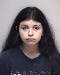 Mugshot of SAMANTHA ALIZEE PEREZ booked in Galveston County, Texas on April 26, 2026