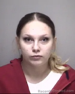 Mugshot of CALLIE JEAN SCHAUB booked in Galveston County, Texas on April 27, 2026