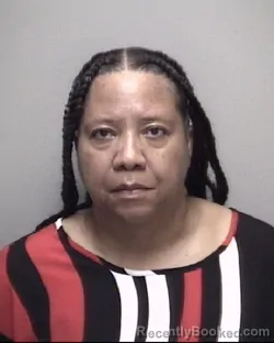 Mugshot of YVETTE LATRESE ASHFORD booked in Galveston County, Texas on May 10, 2026