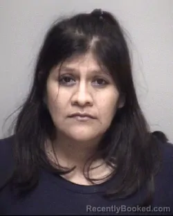 Mugshot of OLGA NIDIA TREJO CHAVEZ booked in Galveston County, Texas on May 16, 2026