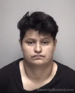 Mugshot of DUNIA JAQUELINE MEJIA MADRID booked in Galveston County, Texas on May 15, 2026