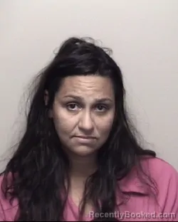Mugshot of LEILA AMBER CHEMAM ALFARO booked in Galveston County, Texas on July 6, 2026