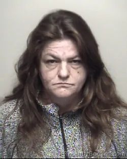 Mugshot of RHIANNON GAIL RAFFERTY booked in Galveston County, Texas on June 23, 2026