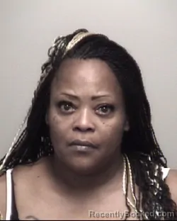 Mugshot of CEDRA YNONNE CHAPMAN booked in Galveston County, Texas on June 27, 2026