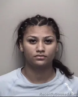 Mugshot of AUBRIANNA MICHELE YAVONNE MANDRELL booked in Galveston County, Texas on July 3, 2026