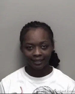 Mugshot of TARHIYA LASHA BROWN booked in Galveston County, Texas on July 9, 2026