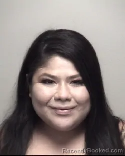 Mugshot of SAMANTHA VYANEE MORENO booked in Galveston County, Texas on July 11, 2026
