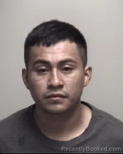 Mugshot of EDWIN LEONEL ESPINOZA PEREZ booked in Galveston County, Texas on July 14, 2026