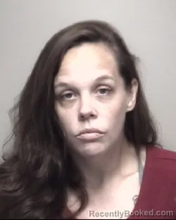 Mugshot of AMANDA ANNE AUBUCHONT booked in Galveston County, Texas on July 13, 2026
