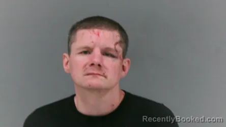 Mugshot of Brandon Larue Cox booked in Logan County, West Virginia on August 20, 2026