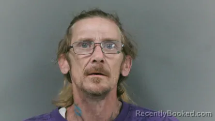 Mugshot of Chad Edward Branham booked in Logan County, West Virginia on October 21, 2026