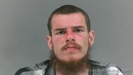 Mugshot of Cameron Michael Tomblin booked in Logan County, West Virginia on October 19, 2026