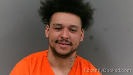 Mugshot of Deshawn Jamal Brown booked in Logan County, West Virginia on March 20, 2026