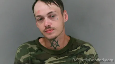 Mugshot of Kolby Rell Hensley booked in Logan County, West Virginia on August 7, 2026