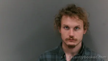 Mugshot of Nathaniel Lee Adkins booked in Logan County, West Virginia on May 19, 2026