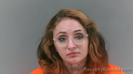 Mugshot of Savannah Marie Dingess booked in Logan County, West Virginia on October 12, 2026