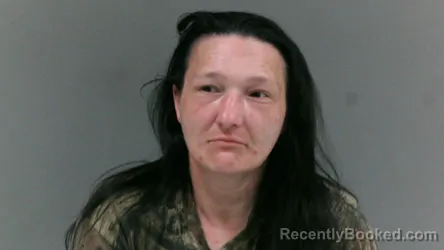 Mugshot of April Lilly Overbee booked in McDowell County, West Virginia on April 10, 2026