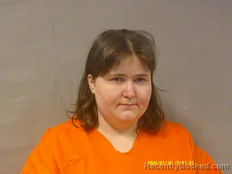 Mugshot of Amanda Elaine Overbaugh booked in Nicholas County, West Virginia on April 10, 2026