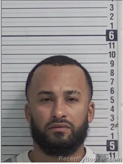 Mugshot of Santos Josied Jimenez-Febus booked in Bay County, Florida on September 24, 2026