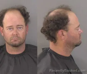 Mugshot of James Duncan Dean Russell booked in Indian River County, Florida on March 10, 2026