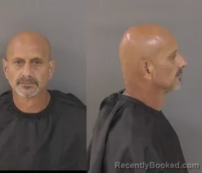 Mugshot of Eugene Philip Amoretti booked in Indian River County, Florida on July 28, 2026