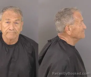 Mugshot of John De Nicolo booked in Indian River County, Florida on August 13, 2026